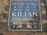 KILIAN Michael Jacobus 1933-2007 & Hester Johanna C. 1936-2012