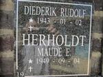 HERHOLDT Diederik Rudolf 1943- & Maudé E 1949