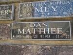 MATTHEE Dan 1906-1963