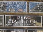 HATTINGH Gert 1890-1979