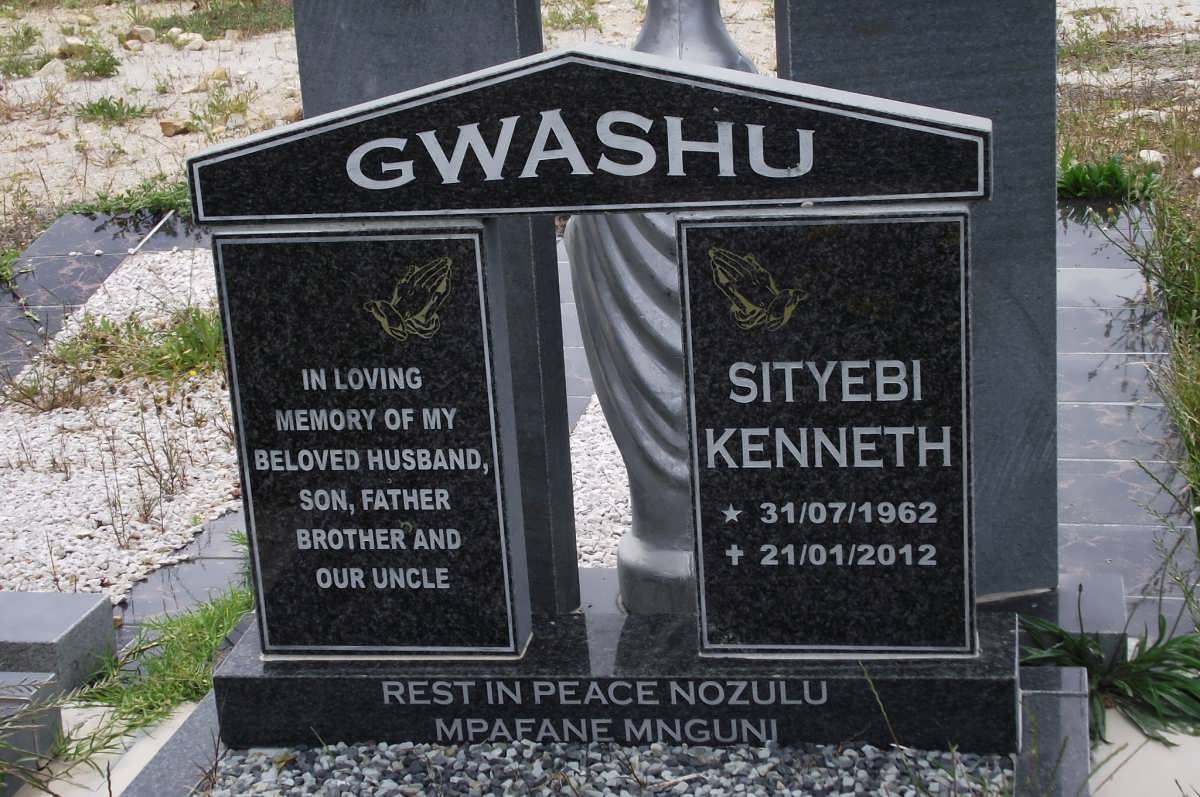 GWASHU Sityebi Kenneth 1962-2012