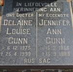 GUNN Jennifer Ann 1955-1995 :: GUNN Delaine Louise 1975-1999
