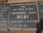 BEEBY Frederick John 1924-1988