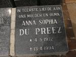 PREEZ Anna Sophia, du 1932-1994