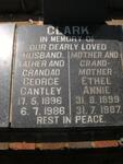 CLARK George Cantley 1896-1986 & Ethel Annie 1899-1987