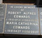 EDWARDS Robert Alfred 1918-1983 & Maria Catherina 1918-1990