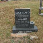JINGOSE Mathoto Martha 1931-2007