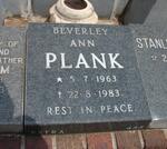 PLANK Beverley Ann 1963-1983