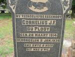 PLOOY Cornelius J.F., du 1914-1936