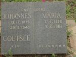 COETSEE Johannes 1875-1940 & Maria 1876-1954