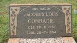 CONRADIE Jacobus Louis 1881-1954