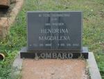 LOMBARD Hendrina Magdalena 1908-1942