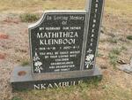 NKAMBULE Mathithiza Kleinbooi 1919-2007