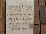 BIGGS Brian V. 1940-1972