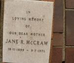 McCRAW Jane R. 1899-1971