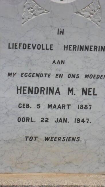NEL Hendrina M. 1887-1947