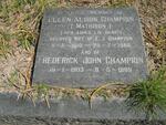 CHAMPION Frederick John 1903-1989 &  Ellen Alison MATHISON 1910-1986