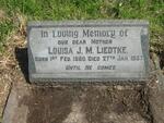 LIEDTKE Louisa J.M. 1880-1957