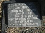 SNYMAN Jan Hendrik Hofmeyer 1921-1989
