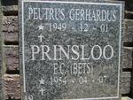 PRINSLOO Peutrus Gerhardus 1949- & E.C. 1954-