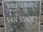 STADEN Maria Catharina, van 1919-