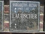 LAUBSCHER Margaretha 1965-