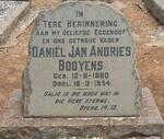 BOOYENS Daniel Jan Andries 1880-1954