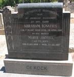 KOCK Abraham Ignatius, de 1906-1961 & Maria Jacoba VILJOEN 1908-1997