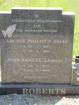 ROBERTS Archie Philipus Esias 1935-2005 :: ROBERTS John Samuel 1945-2005