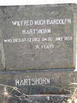 HARTSHORN Wilfred Hugh Bardolph -1953