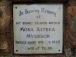 MYERSON Mona Althea -1955