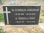 ANDELFINGER Gundisalva 1913-2012 :: WORLE Theresilla 1917-2012