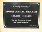 BROCKETT George Clifford 1907-1994