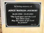 JOUBERT Joyce Matilda 1934-2001