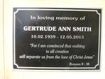 SMITH Gertrude Ann 1939-2013