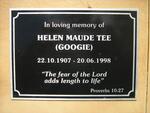 TEE Helen Maude 1907-1998