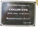 UYS Collin 1926-2013