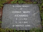 RICHARDS Donna Mary 1928-1999