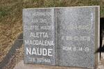 NAUDE Aletta Magdalena nee BOTHMA 1895-1978