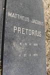 PRETORIUS Mattheus Jacobus 1929-1979
