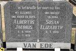 EDE Albertus Jacobus, van 1904-1978 & Susan Elizabeth 1909-