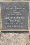 PRETORIUS Abraham Jacobus 1896-1976