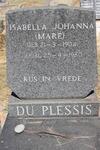 PLESSIS Isabella Johanna, du nee MARE 1904-1980