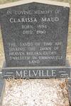 MELVILLE Clarissa Maud 1894-1980