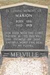 MELVILLE Marion 1881-1979