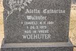 WOLHUTER Aletta Catherina nee DAVEL 1901-1975