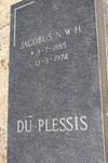PLESSIS Jacobus N.W.H., du 1885-1974