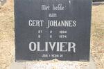 OLIVIER Gert Johannes 1884-1974