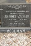 MOOLMAN Johannes Zacharia 1909-1977