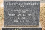 BRINK Abraham Justinus -1973
